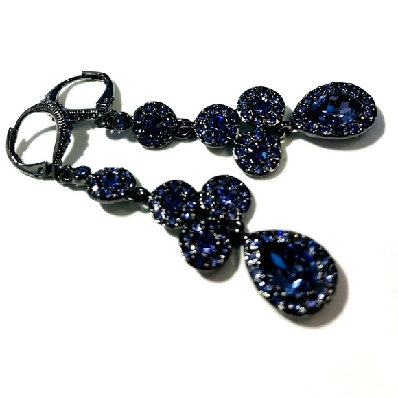 Givenchy Crystal Earrings - Purple - Picture 3 of 6